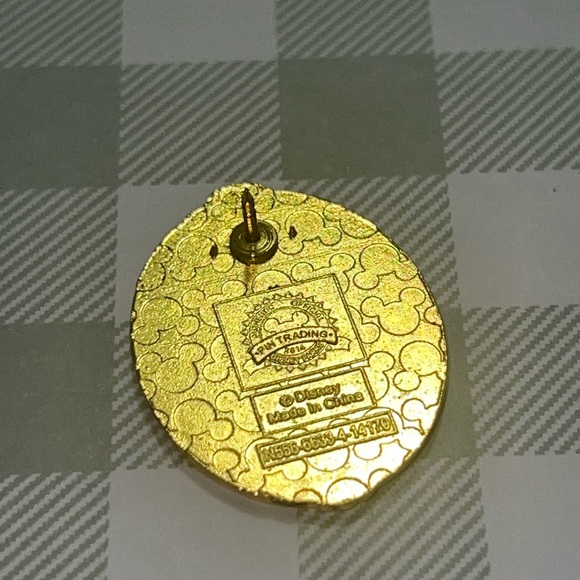 Disney Gold and Teal Little Mermaid Silhouette Brooch - Picture 4 of 5